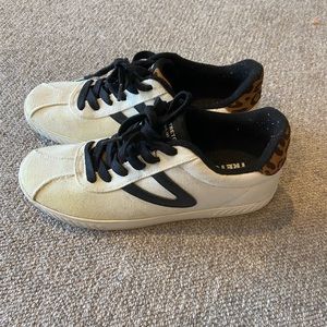 Tretorn Canvas Sneakers with Animal Print (W 8)